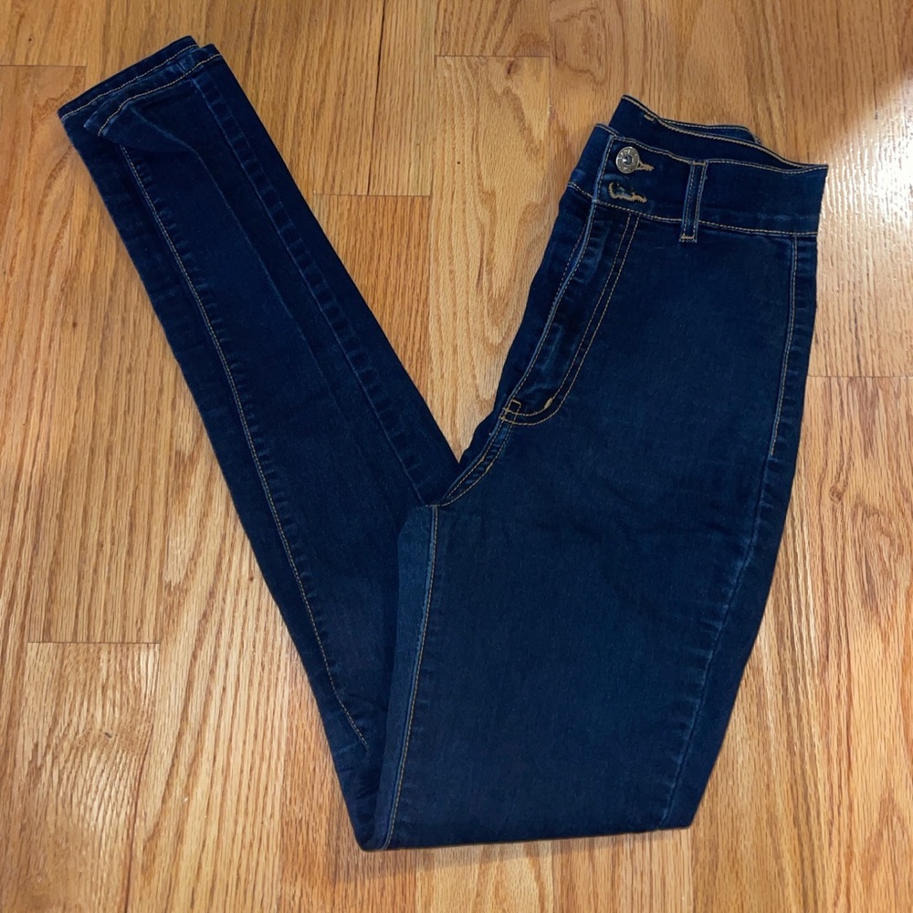 SOLD Dark Wash High Waisted Skinny Jeans